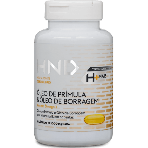 Suplemento Alimentar Óleo De Prímula E Borragem HND 60 Cápsulas