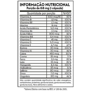 Suplemento Alimentar Mult-Vit Complex Homem HND 60 Cápsulas