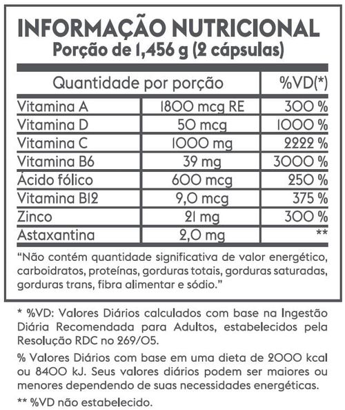 Suplemento Alimentar Immunity Complex Hnd 60 Cápsulas