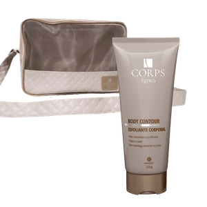 Kit Bolsa + Esfoliante Corporal Body Contour Corps Lígnea 200g