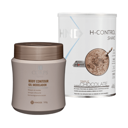 Kit Verão Gel Redutor e Shake Sabor Triple Chocolate