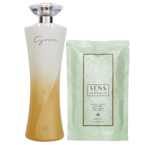 Kit Especial Grace Deo Colonia com Refil Sabonete Líquido para as Mãos Sens Erva Doce